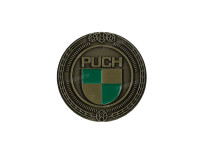 Badge / emblem Puch logo Gold with enamel 47mm RealMetal